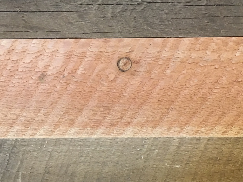 distinctive circle cut lumber pattern
